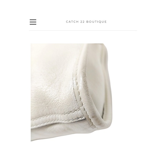 Gucci Rajah Large White Leather Chain Tote - Picture 6 of 10